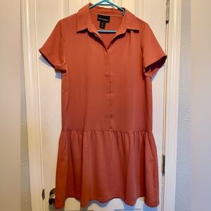 Midi Collared Dress with pockets